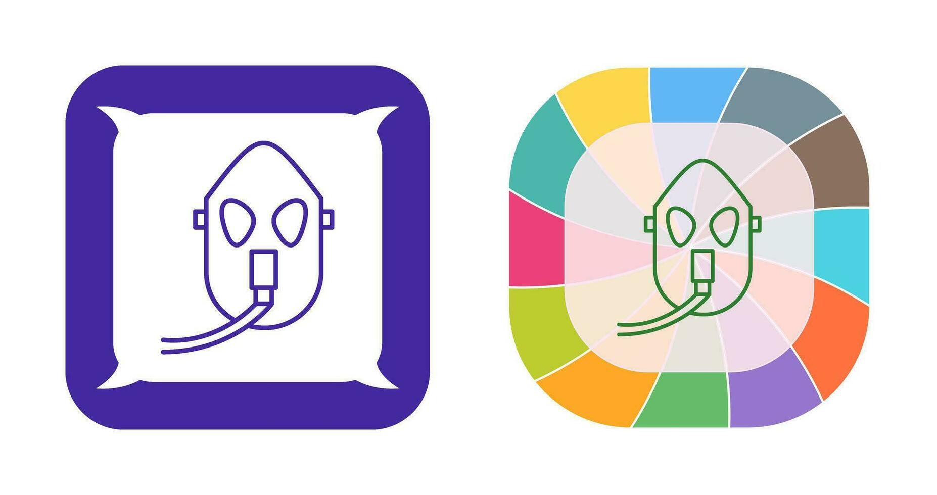 Unique Oxygen Mask Vector Icon