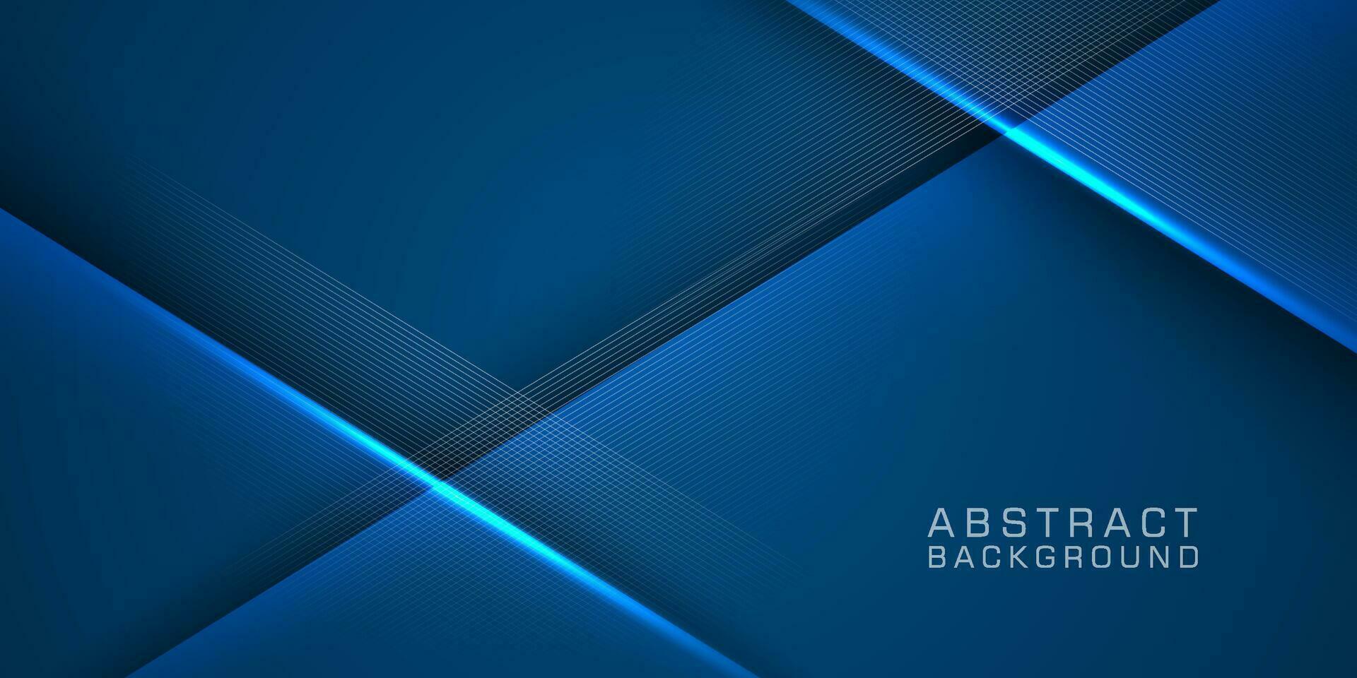 Abstract geometric futuristic background with dark blue background design. Overlap papercut pattern with shadow and light. Eps10 vector