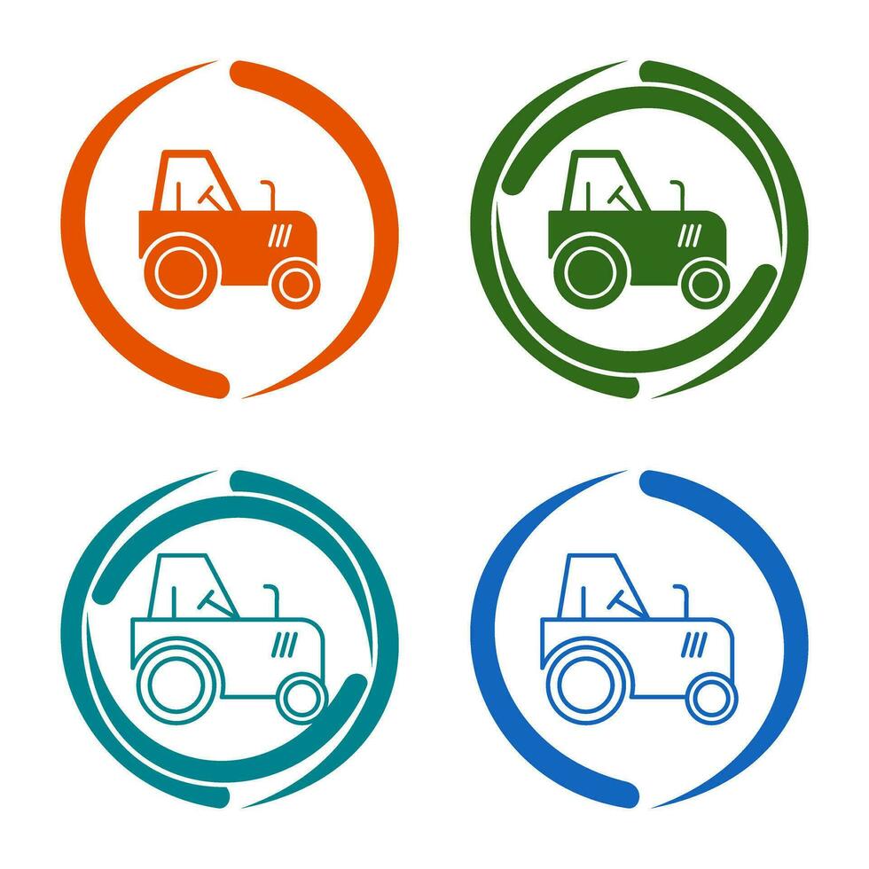 icono de vector de tractor