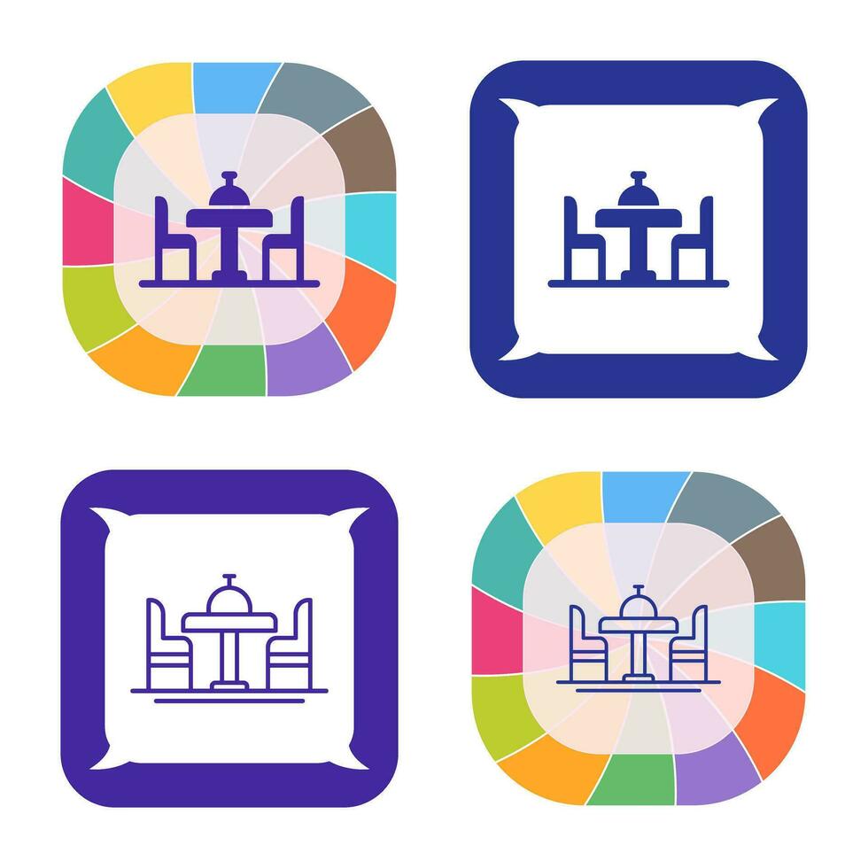 Dinning Table Vector Icon