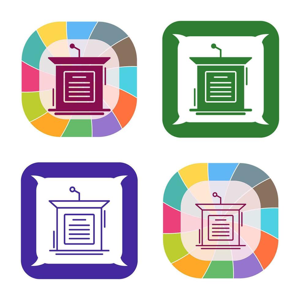 Podium Vector Icon