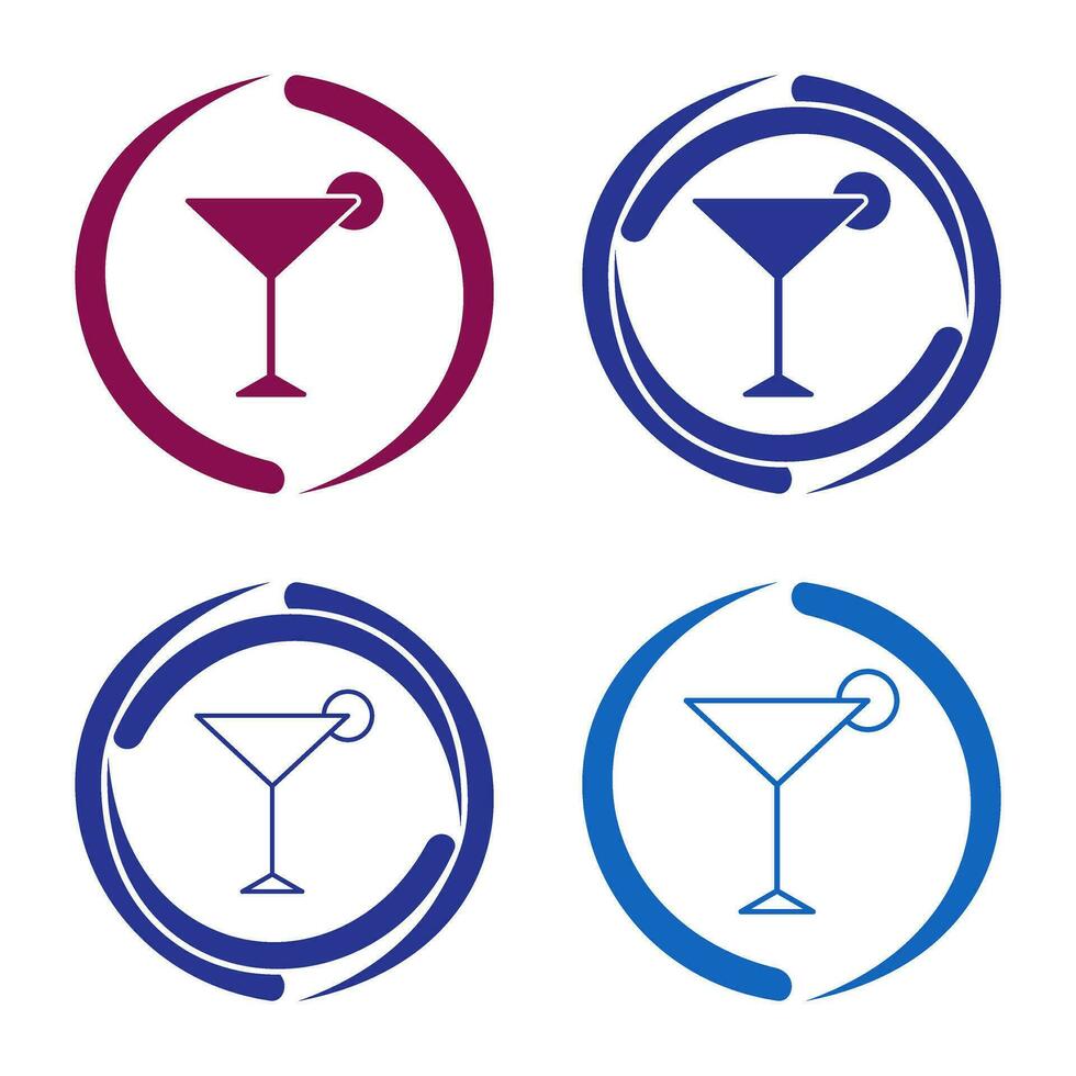 Unique Cosmopolitan Vector Icon