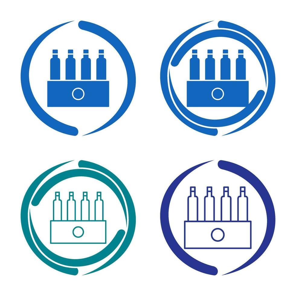 paquete único de icono de vector de cervezas