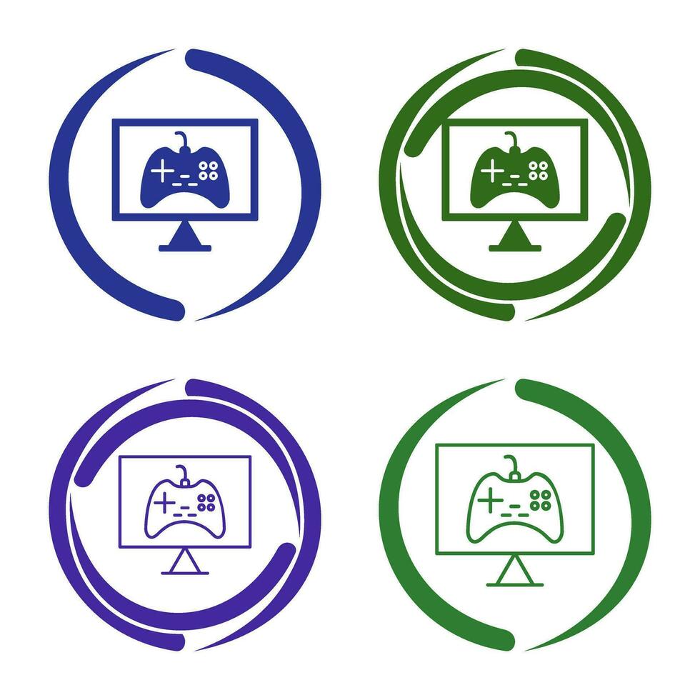 Unique Online Games Vector Icon