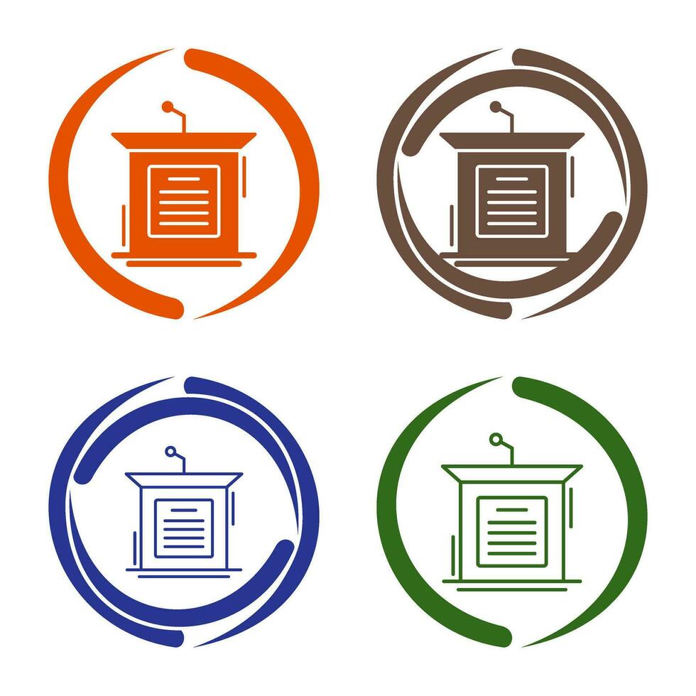 Podium Vector Icon