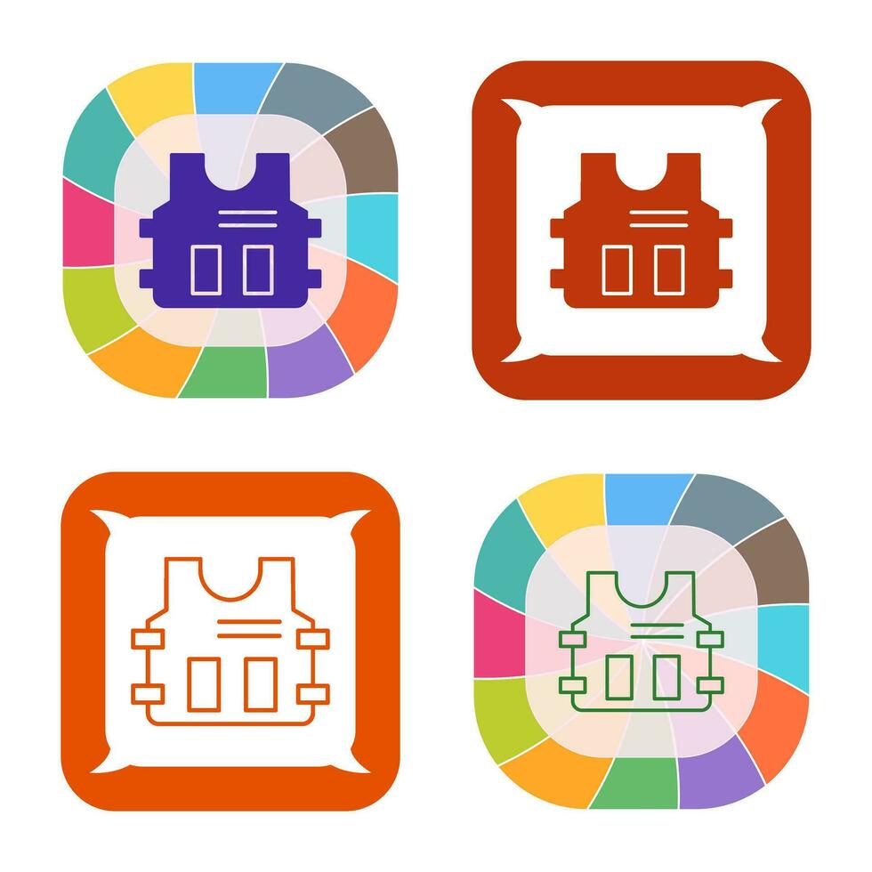 Police Vest Vector Icon