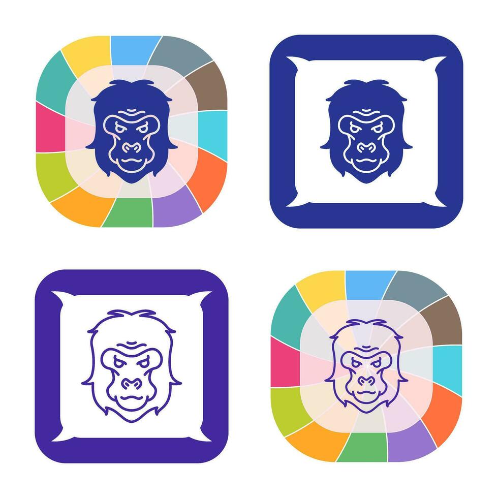 Gorilla Vector Icon