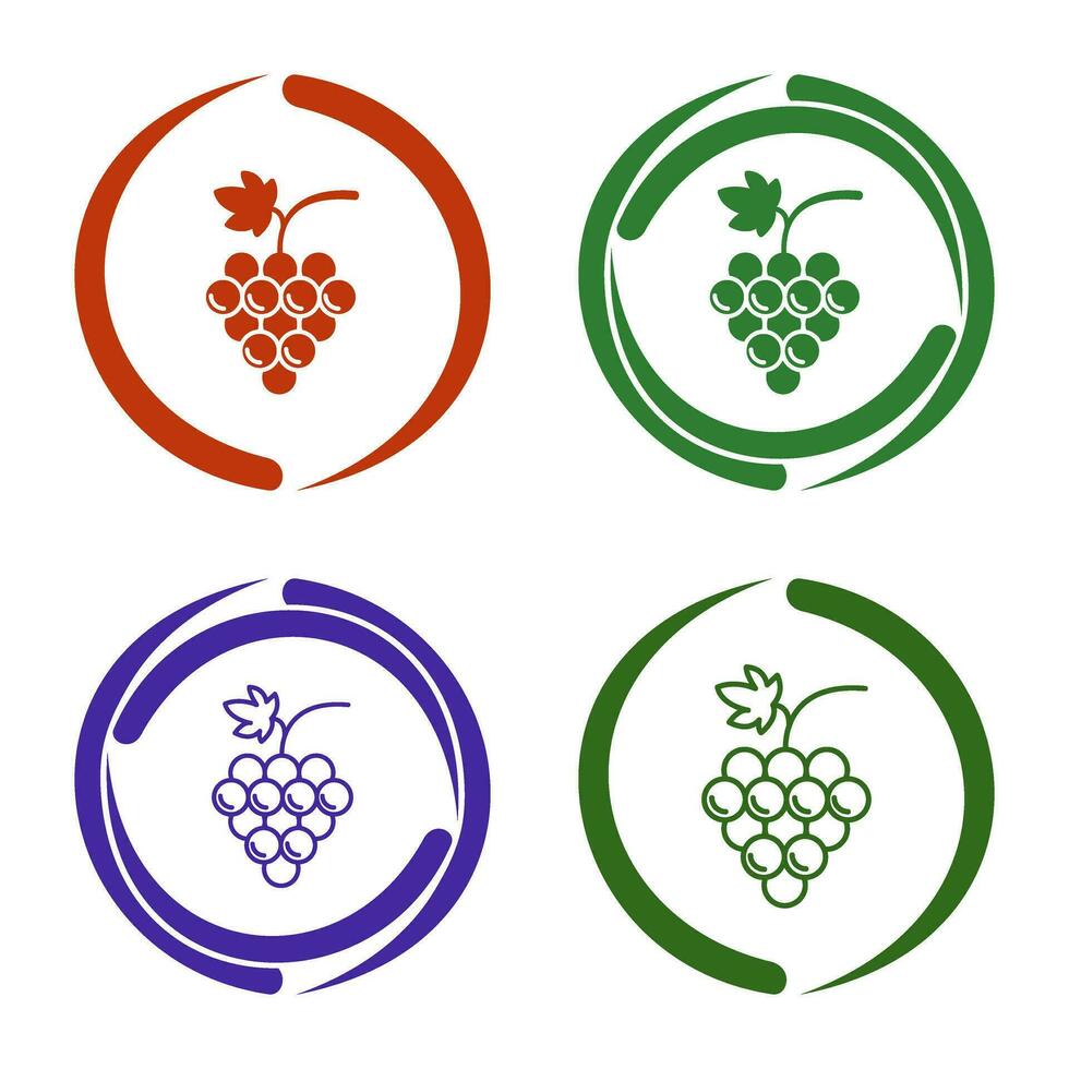 Grapes Vector Icon