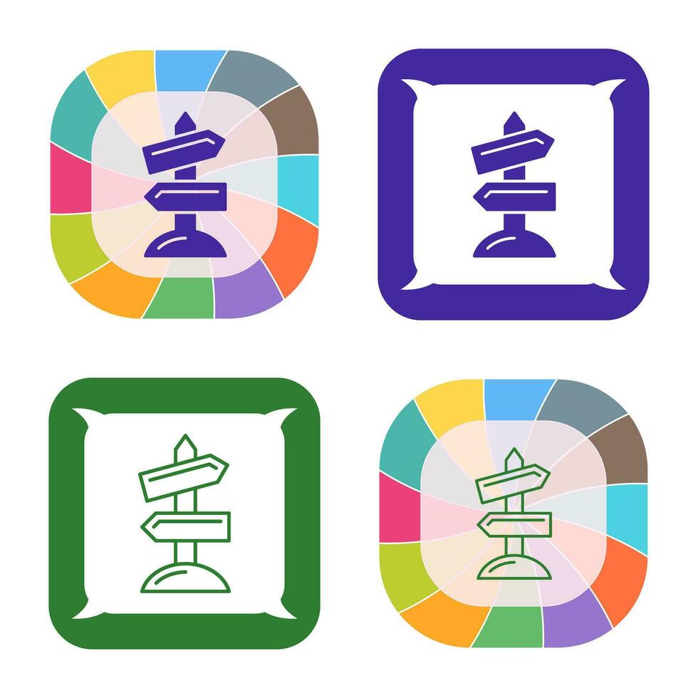 Road Sign Vector Icon