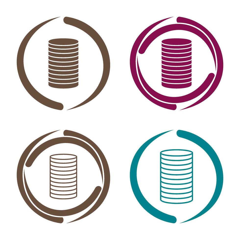 Stack of Coins Vector Icon