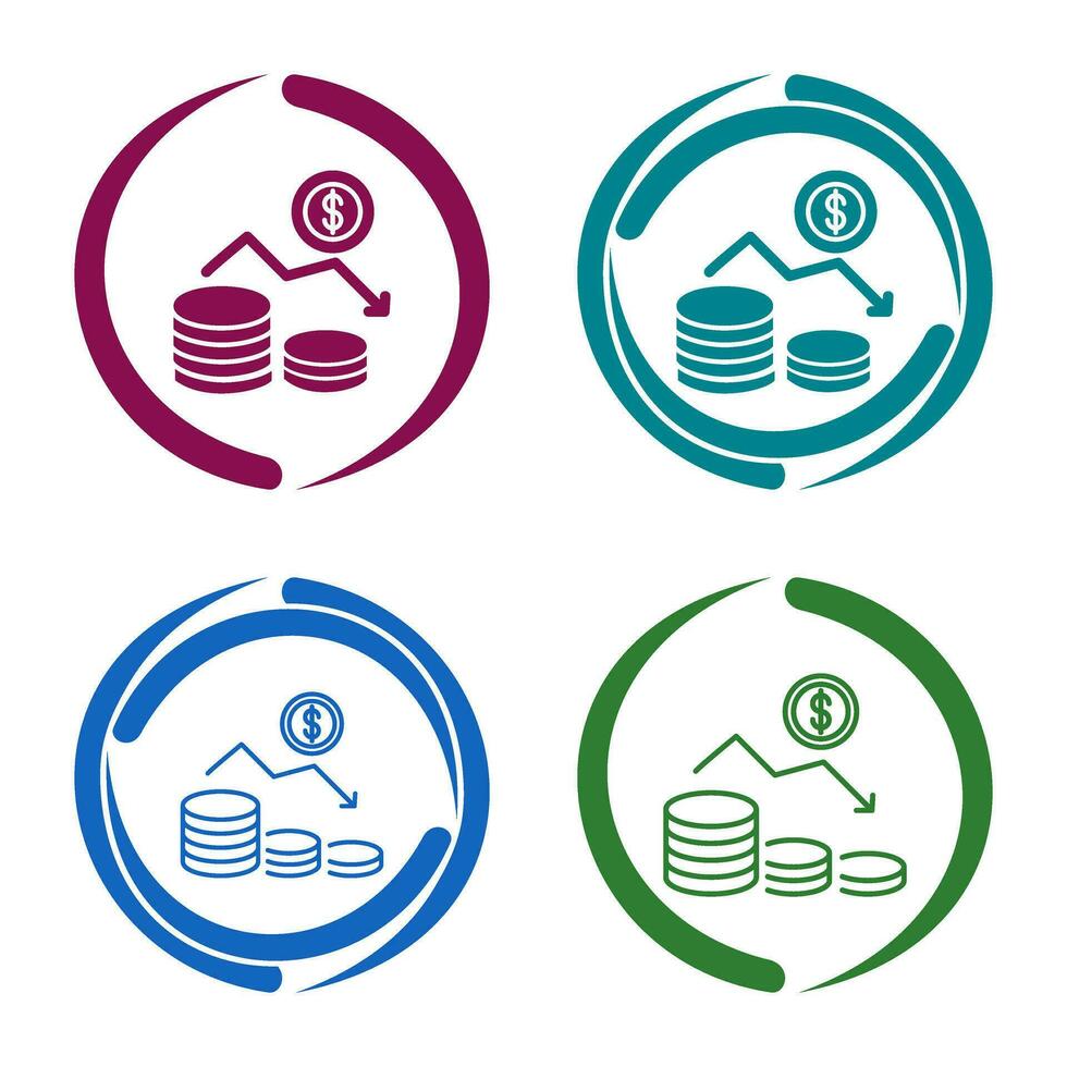 Money Loss Vector Icon