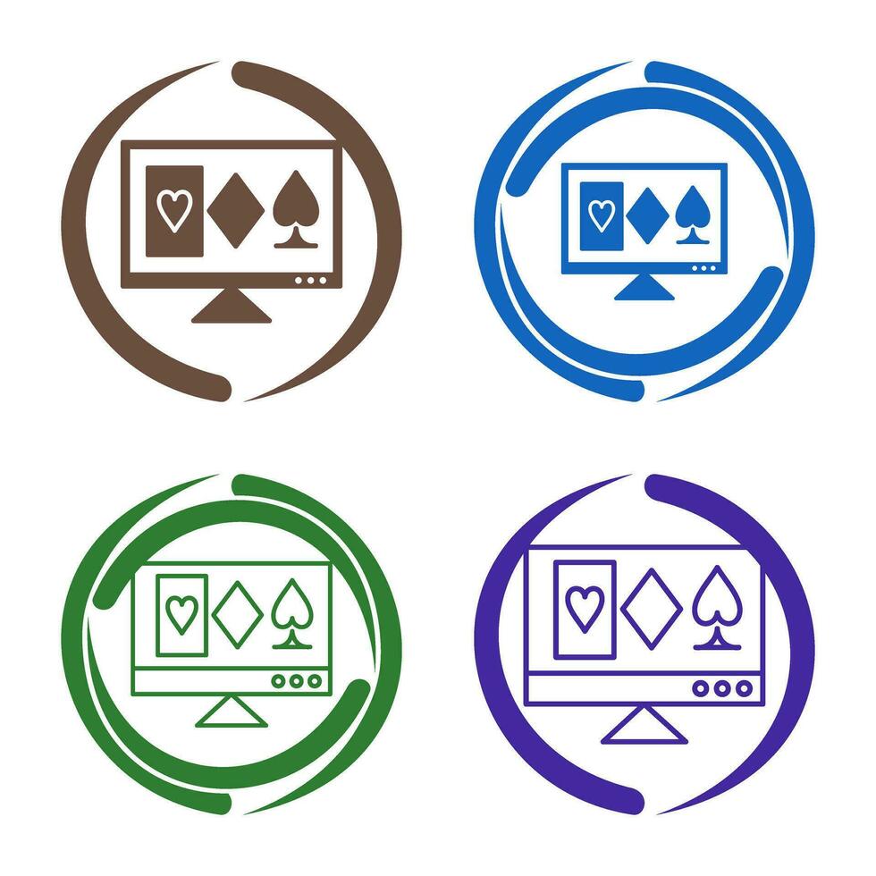 Online Gambling Vector Icon