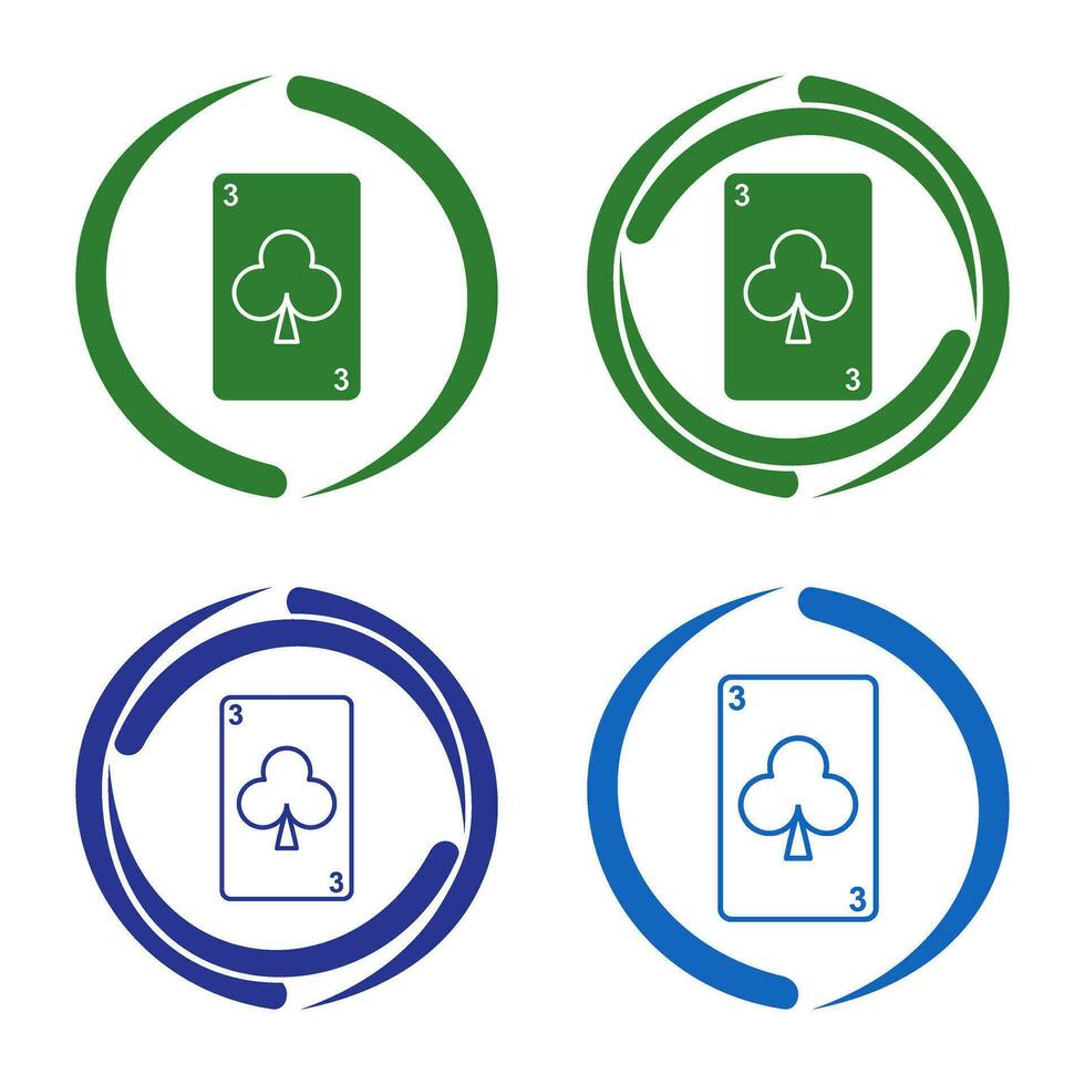 Clubs Card Vector Icon