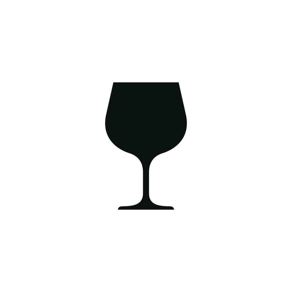 Wine glass icon isolated on white background vector
