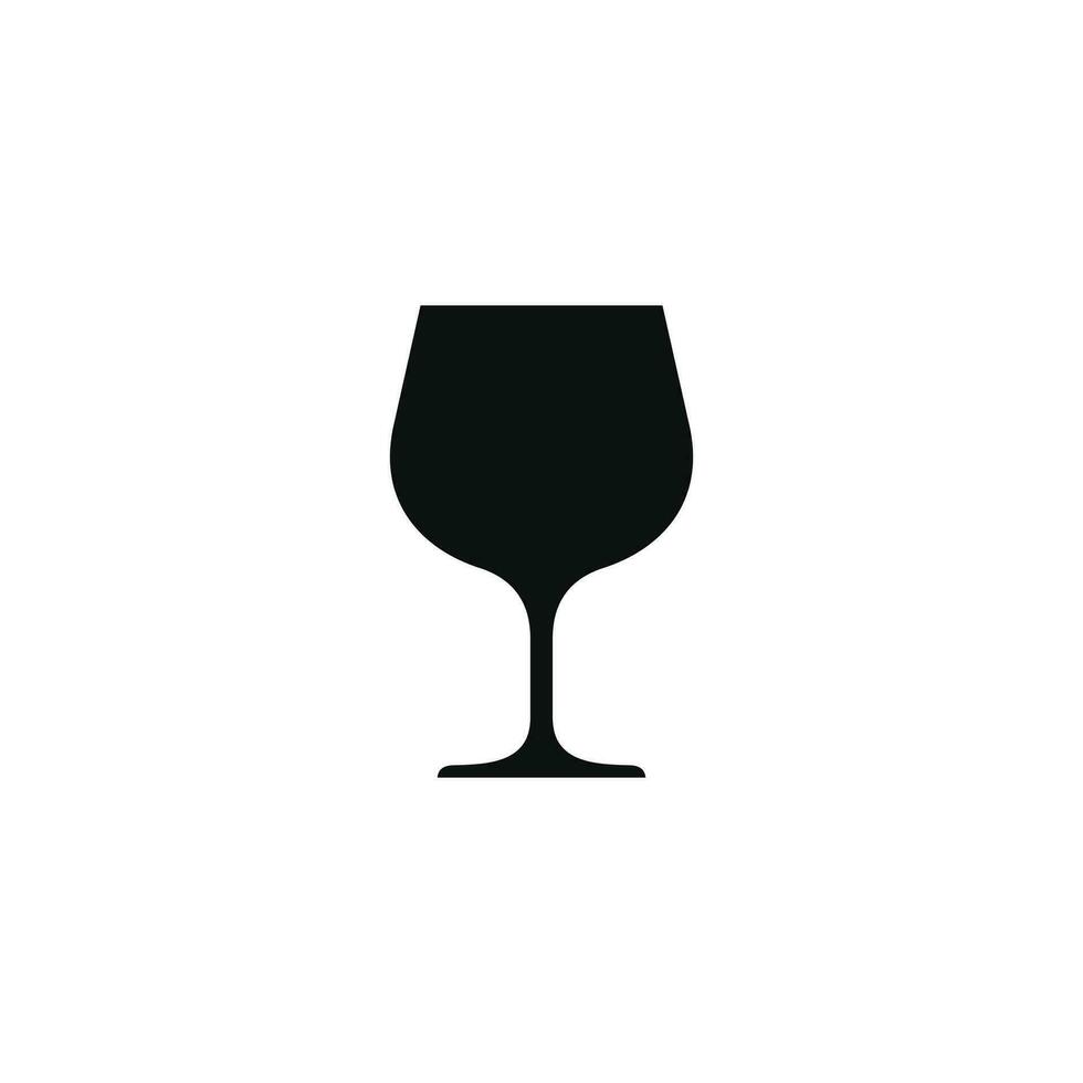 vino vaso icono aislado en blanco antecedentes vector