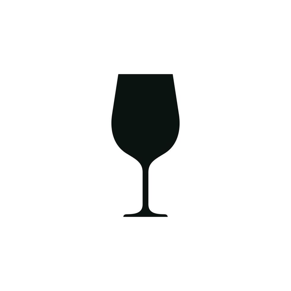 Wine glass icon isolated on white background vector