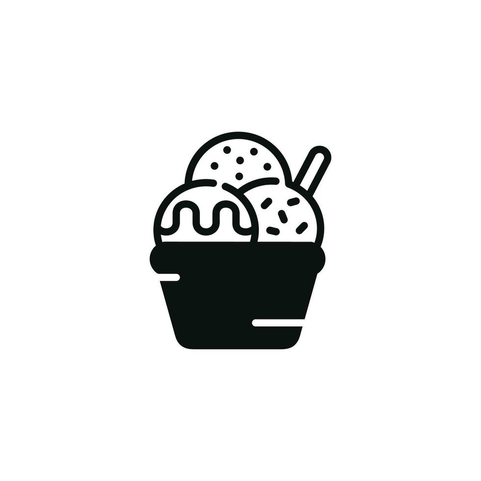 Ice cream icon isolated on white background vector