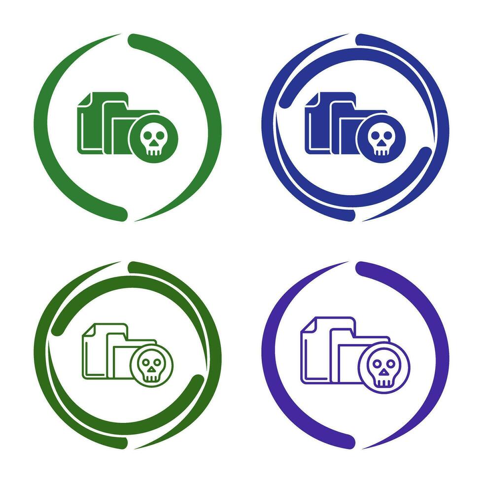 Infected File Vector Icon