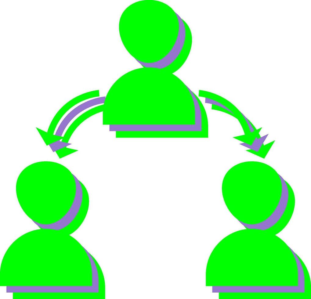 Unique Connected Users Vector Icon