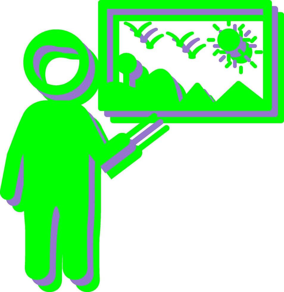 Art Museum Guide Vector Icon