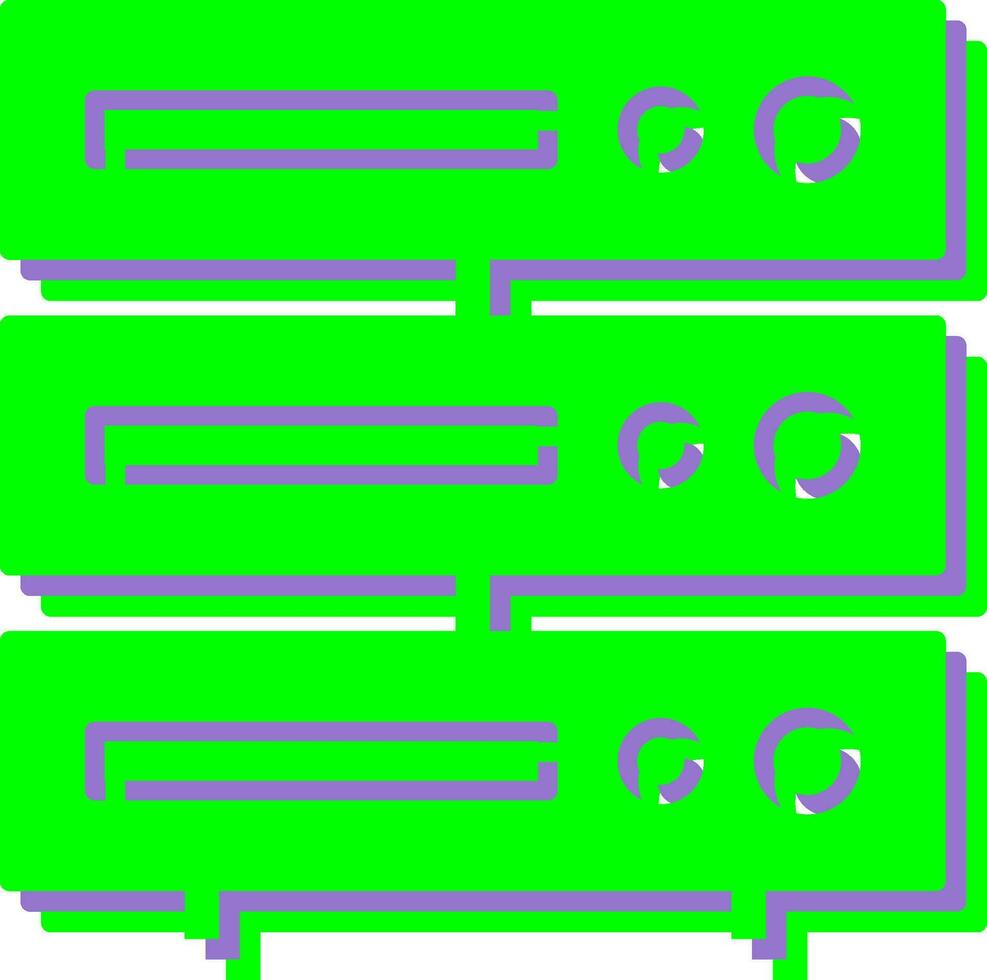 Unique Server Vector Icon