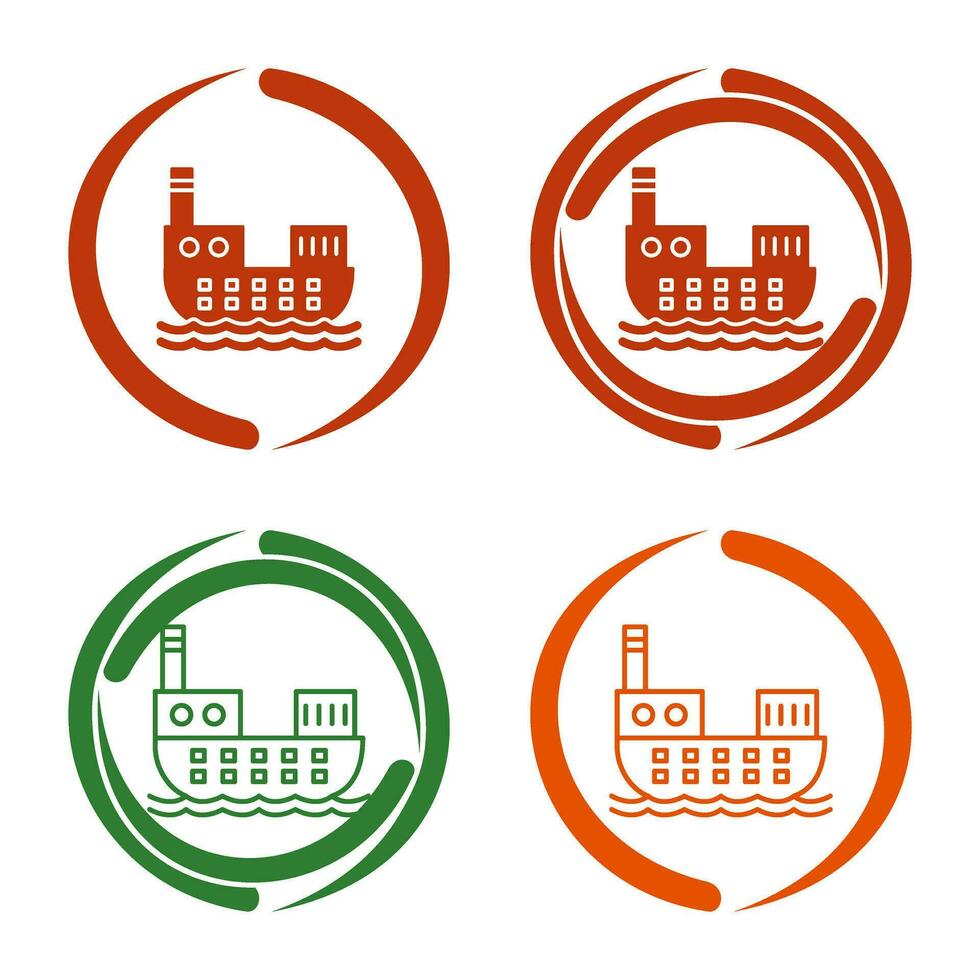 Cargo Ship Vector Icon