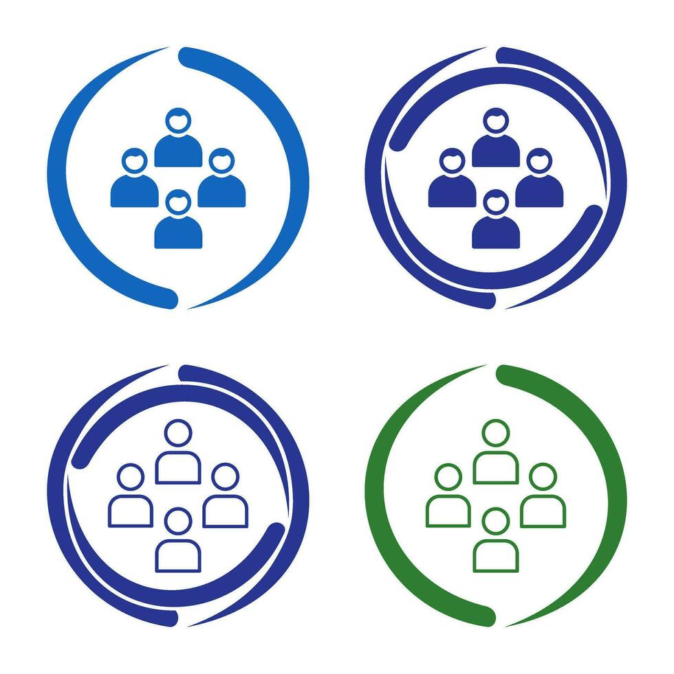 Network Group Vector Icon