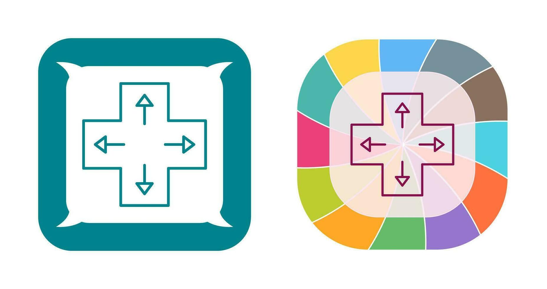 Unique Direction Keys Vector Icon