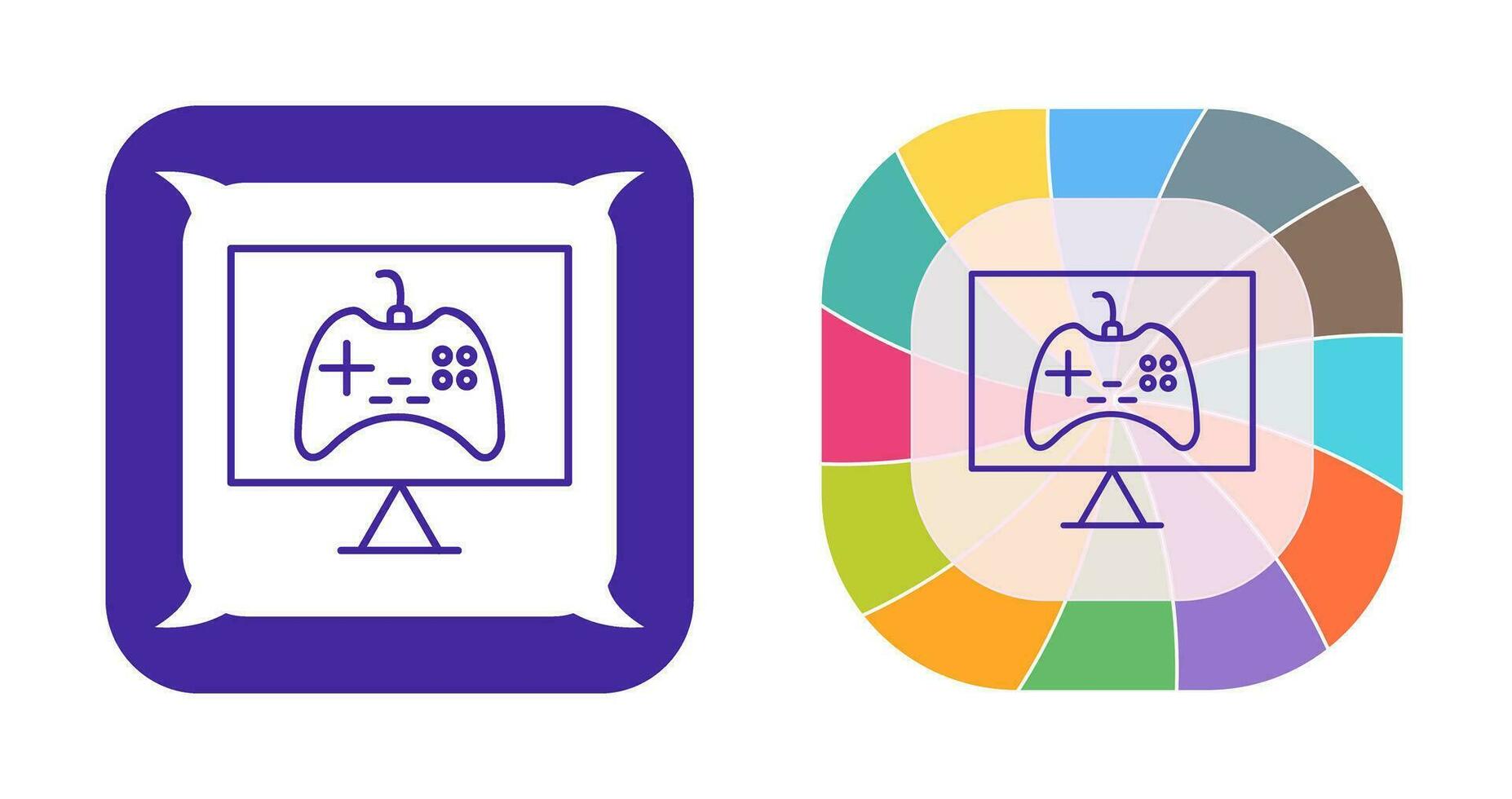 Unique Online Games Vector Icon