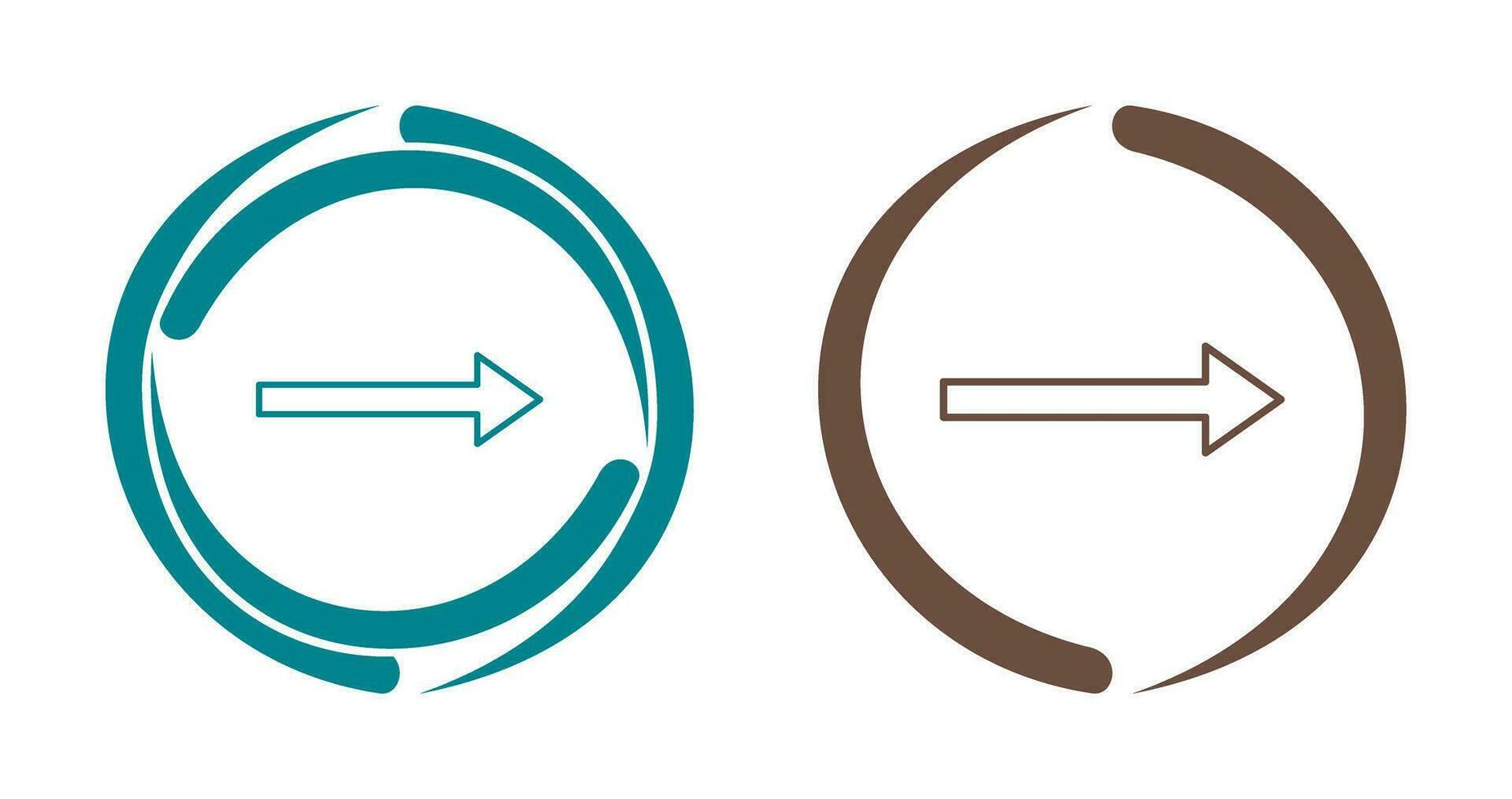 Unique Right Arrow Vector Icon