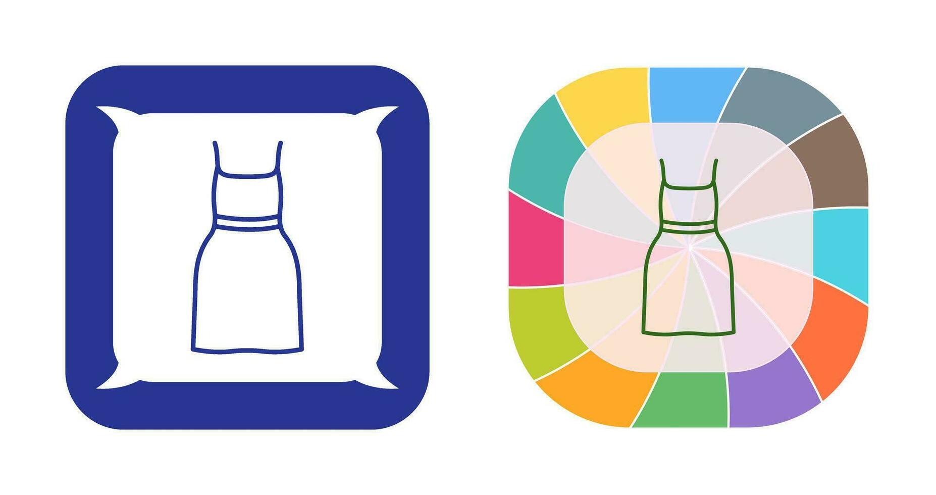 Cocktail Dress Vector Icon