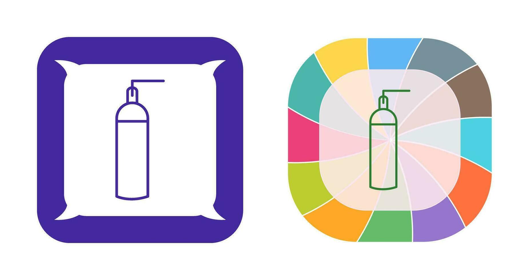 Unique Oxygen Tanks Vector Icon