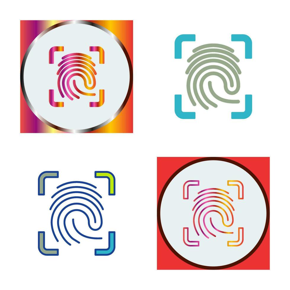 Finger Print Vector Icon