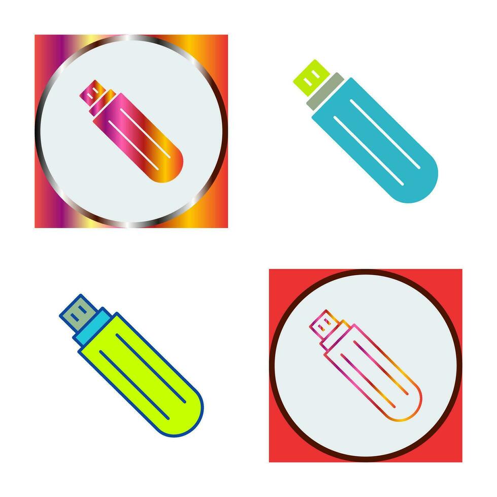 Unique USB Drive Vector Icon