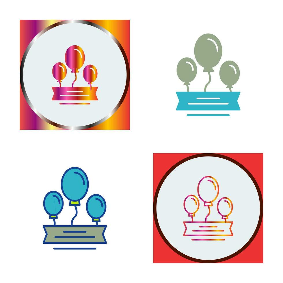 Balloons Vector Icon