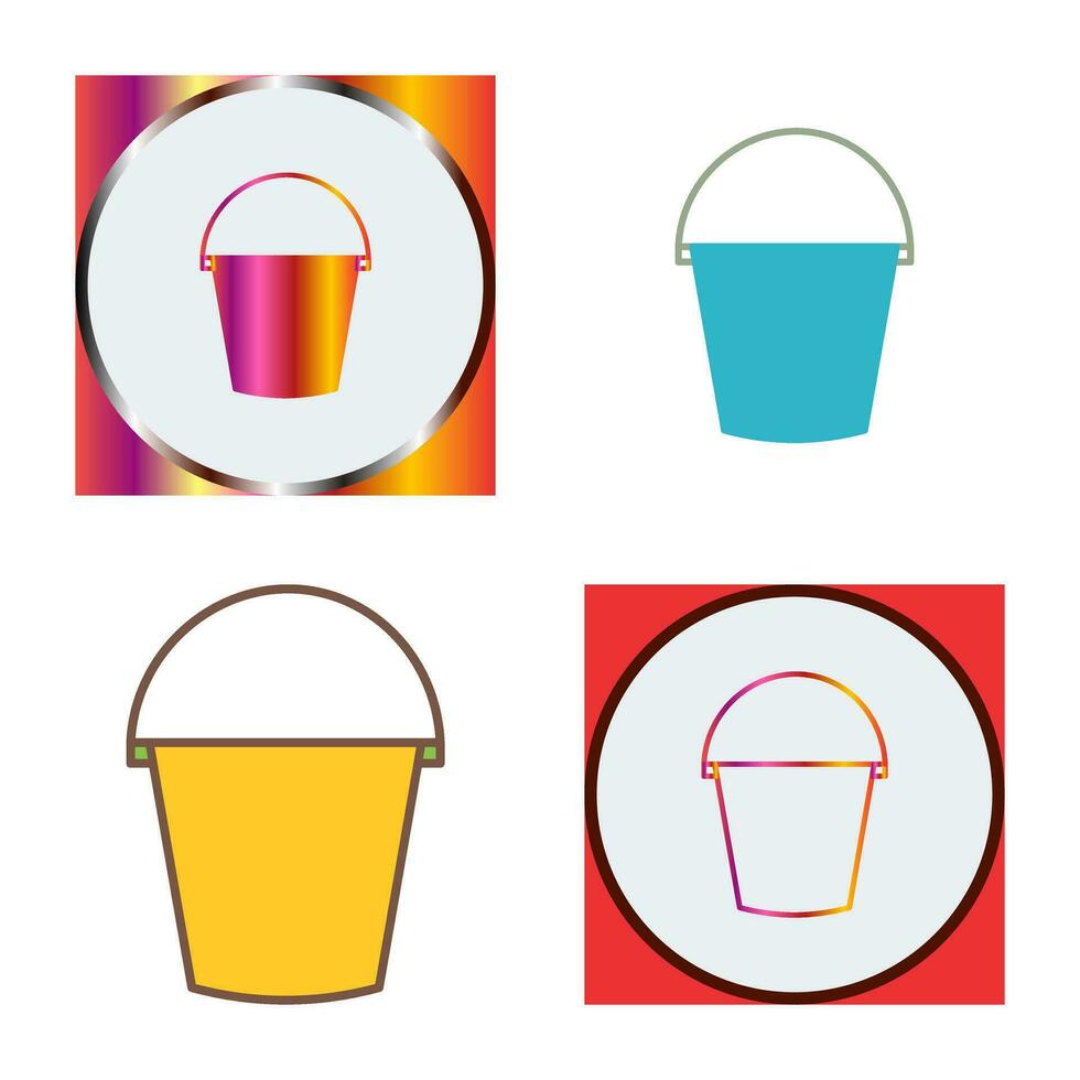 Water Bucket Vector Icon