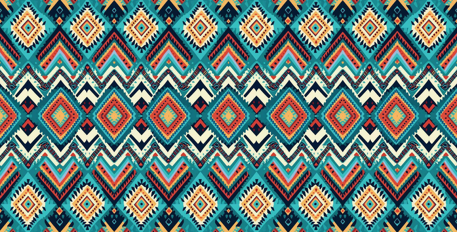 Seamless batik pattern,Seamless tribal batik pattern,and Seamless colorful pattern resemble ethnic boho, Aztec,and ikat styles.designed for use in wallpaper,fabric,curtain,carpet,Batik Embroidery vector