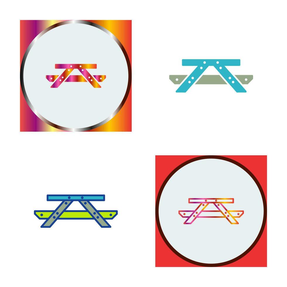 Picnic of Table Vector Icon
