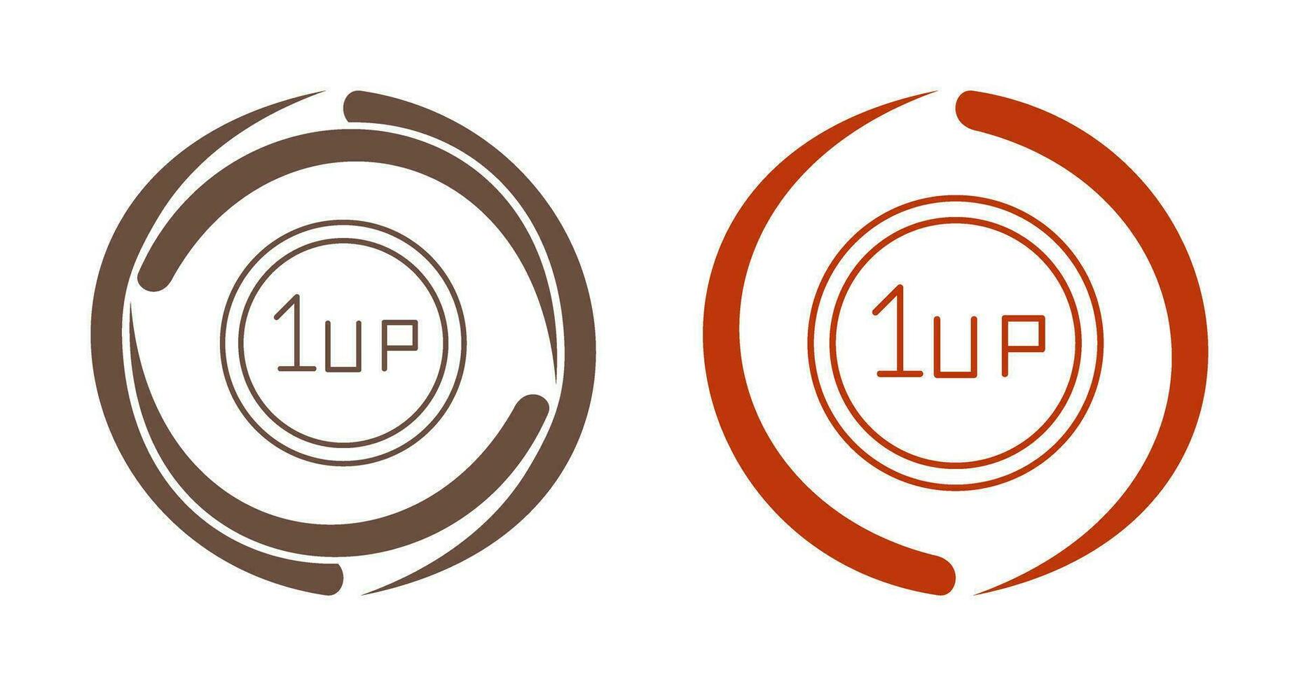 Unique 1UP Vector Icon