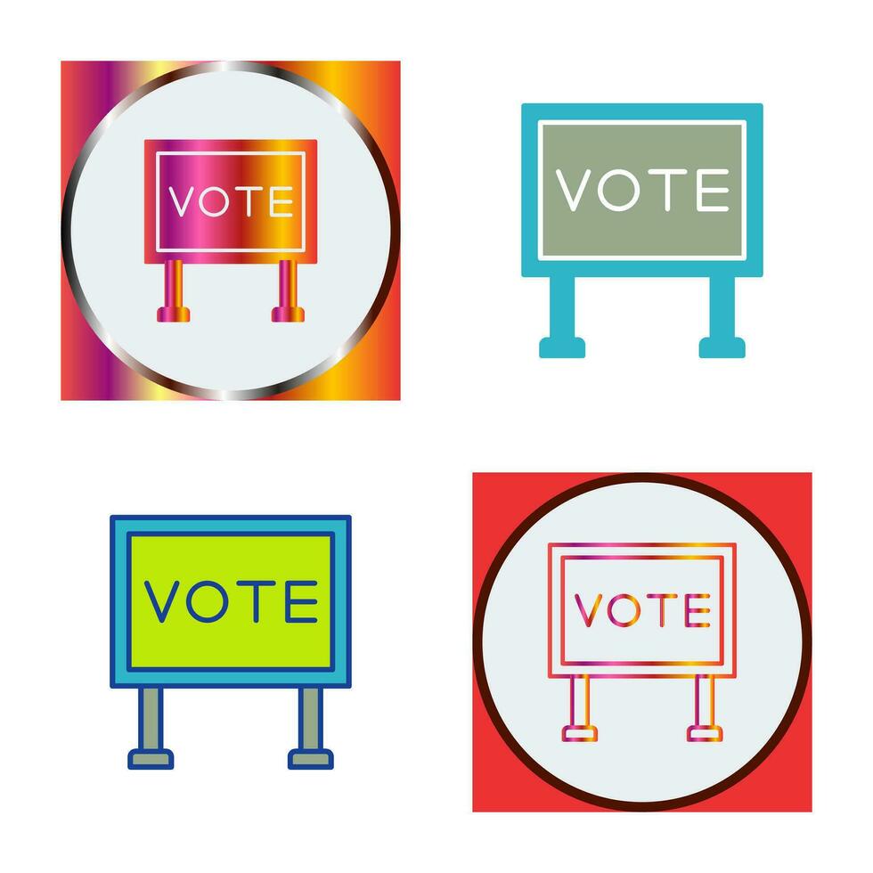 Billboard Vector Icon