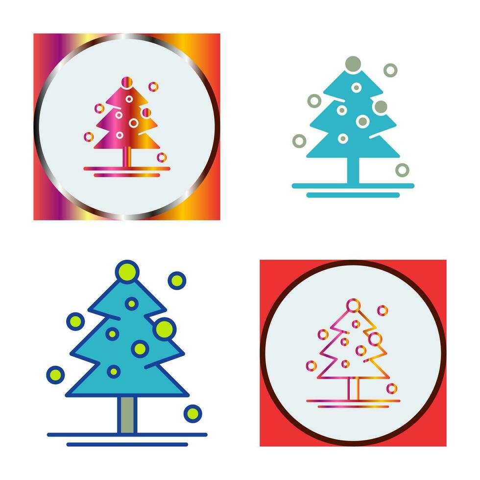 icono de vector de árbol de navidad