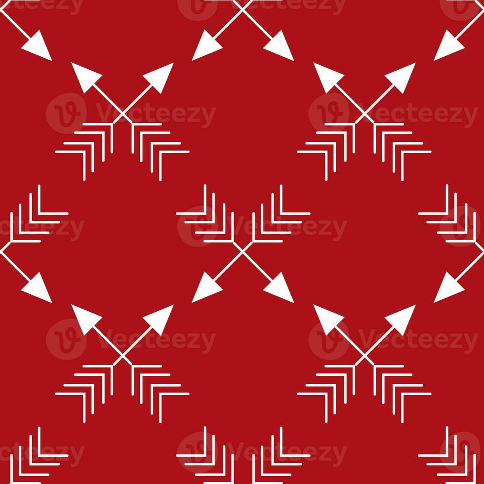 Christmas pattern with arrows vector design photo