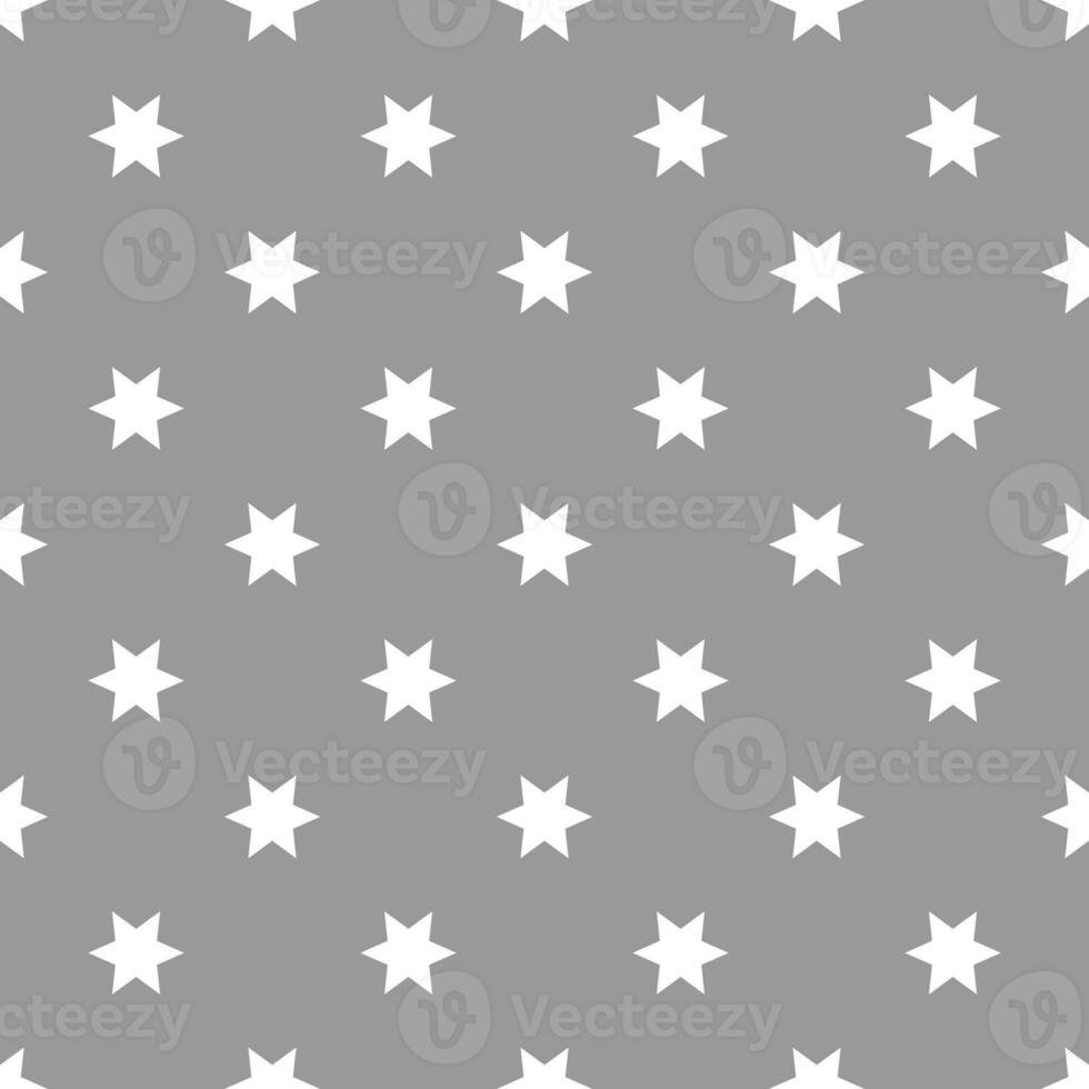 pattern of white stars on a grey background photo