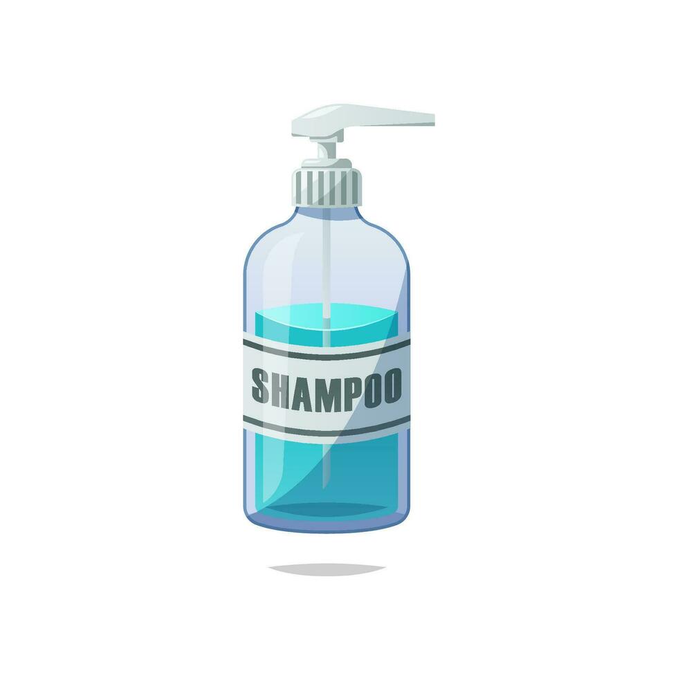 Shampoo bottle vector isolated on white background