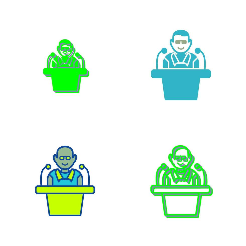 Unique Lecture Vector Icon
