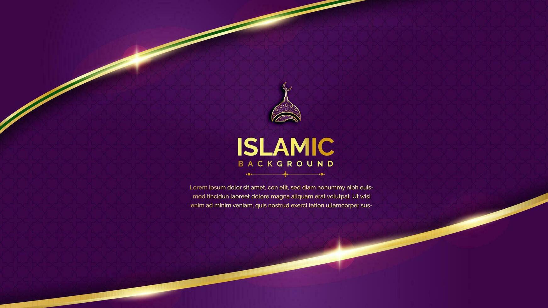 Islamic background design vector