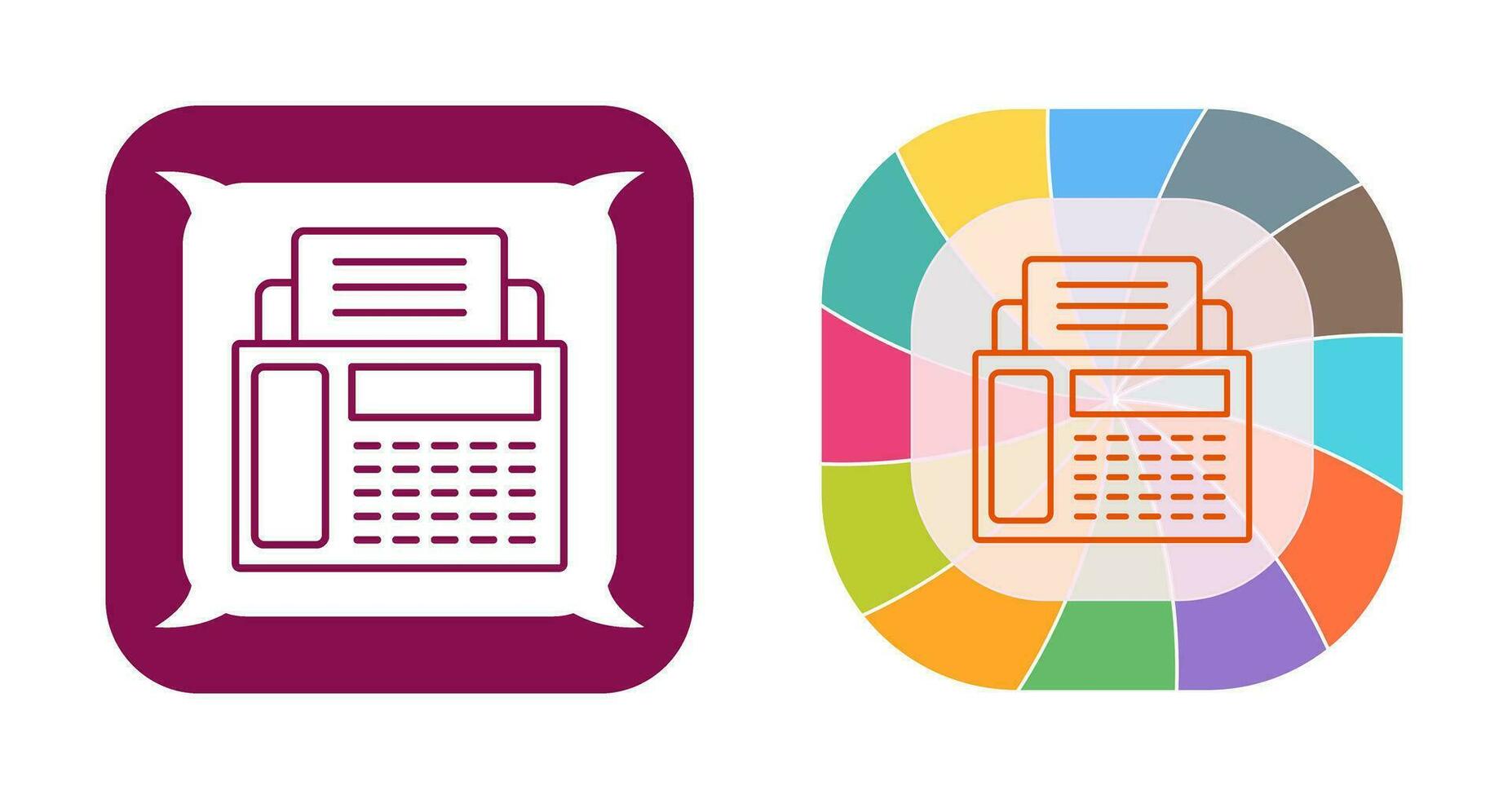 Fax Machine Vector Icon
