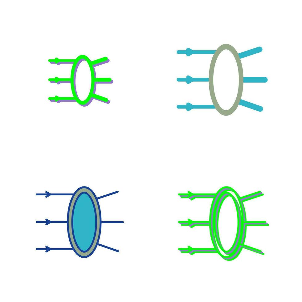 Refraction Vector Icon