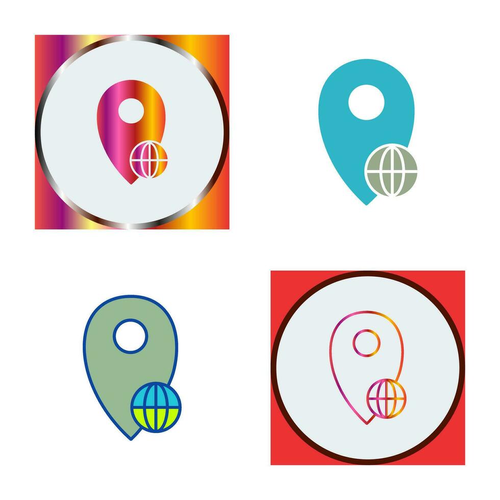 Global Locations Vector Icon