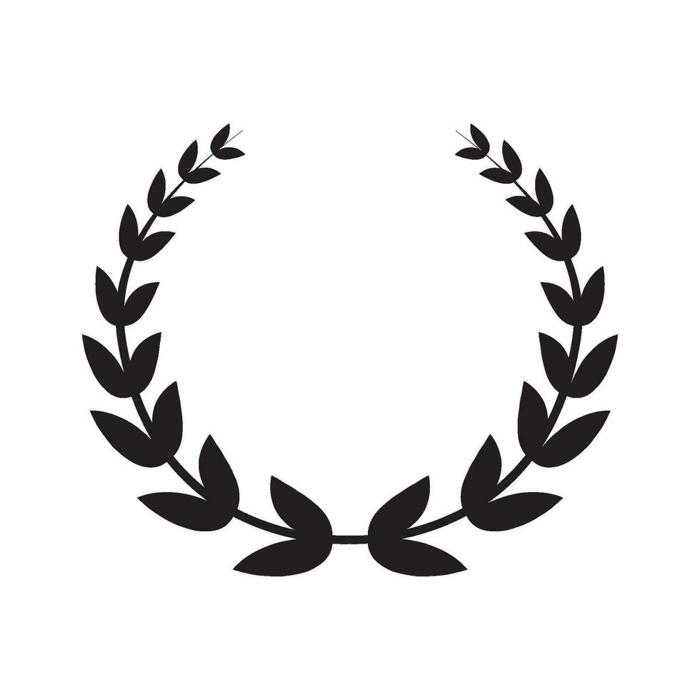 laurel wreath icon vector